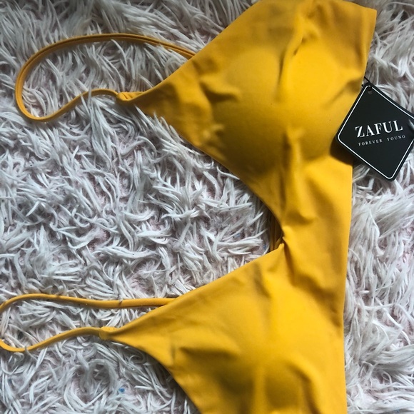 Zaful yellow bathing suit top - Picture 3 of 3